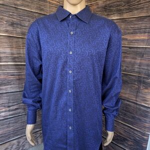 Robert Graham Navy Paisley Button-Up Shirt